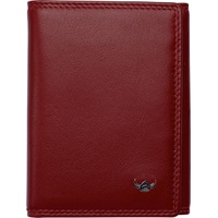 Golden Head Polo RFID Protect Petite Billfold Coin Wallet Red