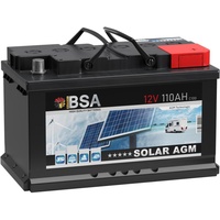 AGM Batterie 12V 110Ah Solarbatterie Wohnmobil Batterie Bootsbatterie Akku 100Ah