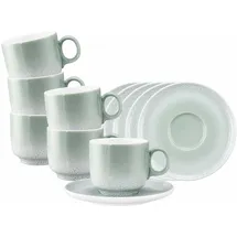 SELTMANN WEIDEN Cappuccinotasse mit Untertasse 0,3 l Mint 6 St.