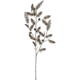 Creativ green Winterliche Kunstpflanze CREATIV GREEN "Weihnachtsdeko", silber (silberfarben), B:25cm H:93cm T:20cm, Kunststoff, Kunstpflanzen, Zweig mit zahlreichen Tannenspitzen, silber, 2er-Set