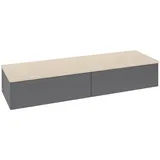 Villeroy & Boch Antao Sideboard 160 x 26,8 x 50 cm Anthrazit Matt / Botticino