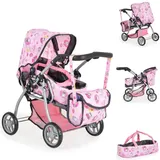Moni Kitty Kombi Grau/Rosa