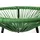 sunnypillow Acapulco Gartenstuhl 55 x 55 x 80 cm Grün 2 St.
