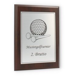 Holztafel Arturo silber 20,4x15,3cm