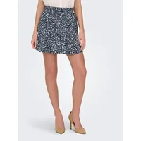 Only Minirock Damen Bedruckt Nachtblau 42