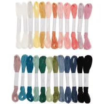 Rico Design Stickgarnset Multicolour Pastell 24 St.