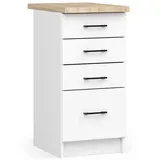 Akord Unterschrank AKORD OLIWIA modular S40 40 x 85 x 46 cm Weiß