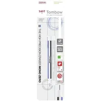 Tombow EHR-KUR Präzisionsradierer MONO zero und Nachfüllung runde Spitze,