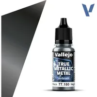 Vallejo True Metallix Metal Obsidian Black 18ml, (180)