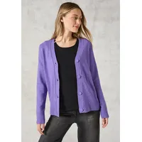 Cecil Cardigan CECIL Gr. M (40), lila (lilac melange) Damen Strickjacken mit Knopfleiste