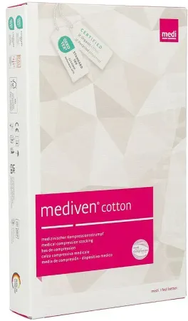 Mediven Cotton CCL2 Ad P.F. Kompressionsstrümpfe Schwarz T3 1 Stück