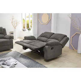 Jockenhöfer GRUPPE "Dakota, 148x97x87 cm", Microfaser VINTAGE grau/anthrazit