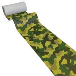 JUNOPAX Papiertischläufer Tarnmuster camouflage 50m x 0,20m, nass- und wischfest