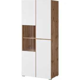 OTTO home Vitrine Cross 79,5 x 40 x 183,5 cm Weiß