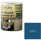 Contura Bootslack Farbig SEIDENMATT Yacht- Buntlack Metall Holz GFK Holzlack Boot Farblos (Yacht Blau - RAL 5009 Analog, 500ml.)