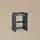 livinity Waschmaschinenschrank Paolina 68 x 88,2 cm Anthrazit/Goldkraft Eiche