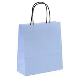 Vp 50 VP Papier-Tragetaschen Toptwist hellblau 19,0 x 21,0 cm