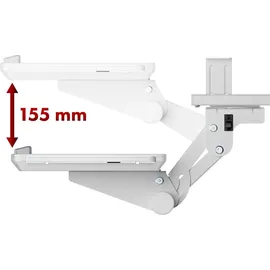 Maclean Brackets Maclean Untertisch-Tastaturablage verstellbar max. 5kg weiß MC-156 W, - Weiß