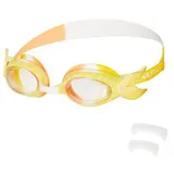 NILS AQUA Schwimmbrille Taucherbrille Schwimmsportbrille Wassersportbrille, (Spar-Set, 1-St., Anti-Beschlag leicht), Anti-Beschlag, UV-Schutz, Silikondichtung gelb NQG870SAF Gelb