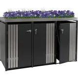 MCW Mülltonnenverkleidung O67 125 x 84 cm anthrazit
