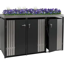 MCW Mülltonnenverkleidung O67 125 x 84 cm anthrazit