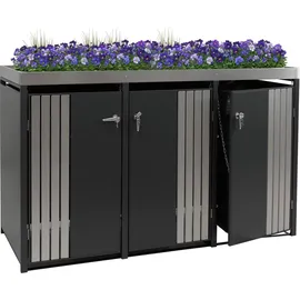 MCW Mülltonnenverkleidung O67 125 x 84 cm anthrazit