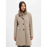 GIL BRET Wollmantel in beige braun - 0001 | Gr.: 44