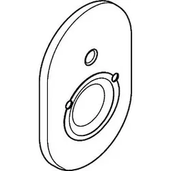 hansgrohe Rosette Wanne Unterputz chrom 95011000