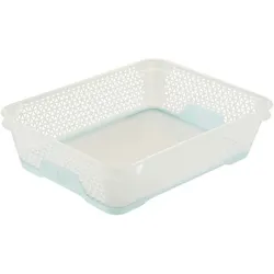 Keeeper Jonas - Minikorb 26,5x20x7 cm Transparent/Blau DIN A5 Rutschfest