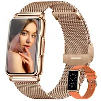 Kesasohe Smartwatch Damen 1,47 Zoll Armbanduhr mit IP68 Wasserdicht Fitness Tracker Sportuhr mit Zwei Wochen Standby SpO2 124 Trainingsmodi Herzfrequenzmessung Schlafmonitor Android iOS Roségold