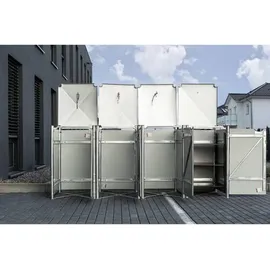 Hide Mülltonnenbox 240 l 279 x 115 x 81 cm schwarz