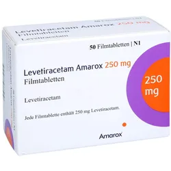 LEVETIRACETAM Amarox 250 mg Filmtabletten 50 St