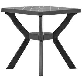 vidaXL Bistrotisch Anthrazit 70x70x72 cm Kunststoff
