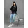 KangaROOS Fleecejacke in Schwarz-pink | Gr.: 52/54,