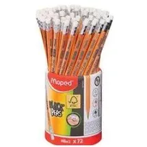 Maped Bleistift BLACK'PEPS mit Radierer 1 St. Schwarz