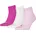 Socken Quarter Plain 3P 3 Paar Rosa 39-42