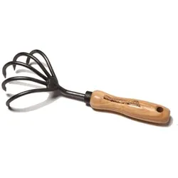 Handgrubber 5 Zinken mit Eschengriff