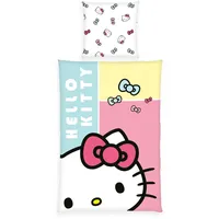 Herding Hello Kitty Bettwäsche-set Mit Schleife/nordisches Bettbezug 135x200 cm,