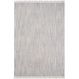 Carpet City "CLASICO 0052", grau, - 160x230 cm - Einfarbig, Meliert - Fransen-Teppiche Modern, Boho, Fransen, Wohnzimmer