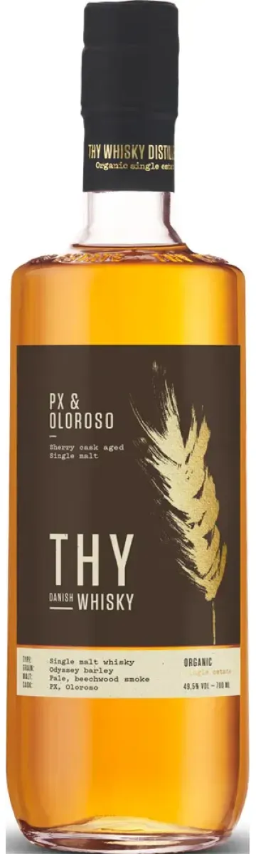 Thy PX & Oloroso Limited Edition Organic Single Estate Whisky 49,5% vol. 0,7 l