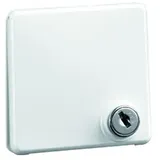 Peha Standard - Steckdose SCHUKO, reinweiß Klappdeckel, abschliessbar