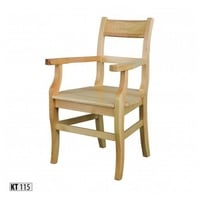 JVmoebel Armlehnstuhl Stuhl mit Armlehne Stuhl Massivholz Kiefernholz handgefertigt Sofort, Made in Europa beige
