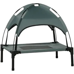 PawHut Hundebett Metall, Oxford, Netzstoff, Taftstoff