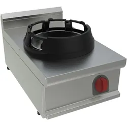 Wok mit 1 gasflamme auftisch - 400x700x280 mm - 14 Kw - 3288107L Eurast