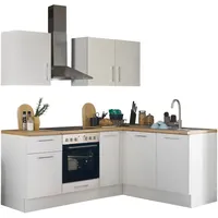 BASIC by Balculina Winkelküche Turin L-Form 210 cm weiß
