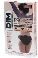 DIM Protect Culotte de règles Lavable - Slip Coton bio Flux Moyen 40/42 Menstruelle