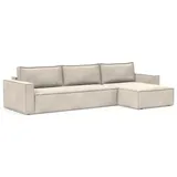 Innovation Living Ecksofa Newilla Lounger Cord Weiß Ivory