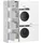 OPTIFIT Waschsäulen-Set Bonn214 183,2 x 210 x 57,1 cm Weiß