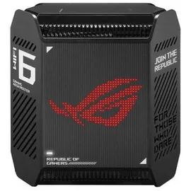 Asus ROG Rapture GT6 AX10000 1er Pack Tri-Band Gaming Mesh WiFi System kombinierbarer Router - Black