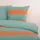 Tom Tailor BOLD STRIPES Orange/Türkis 135 x 200 cm + 80 x 80 cm